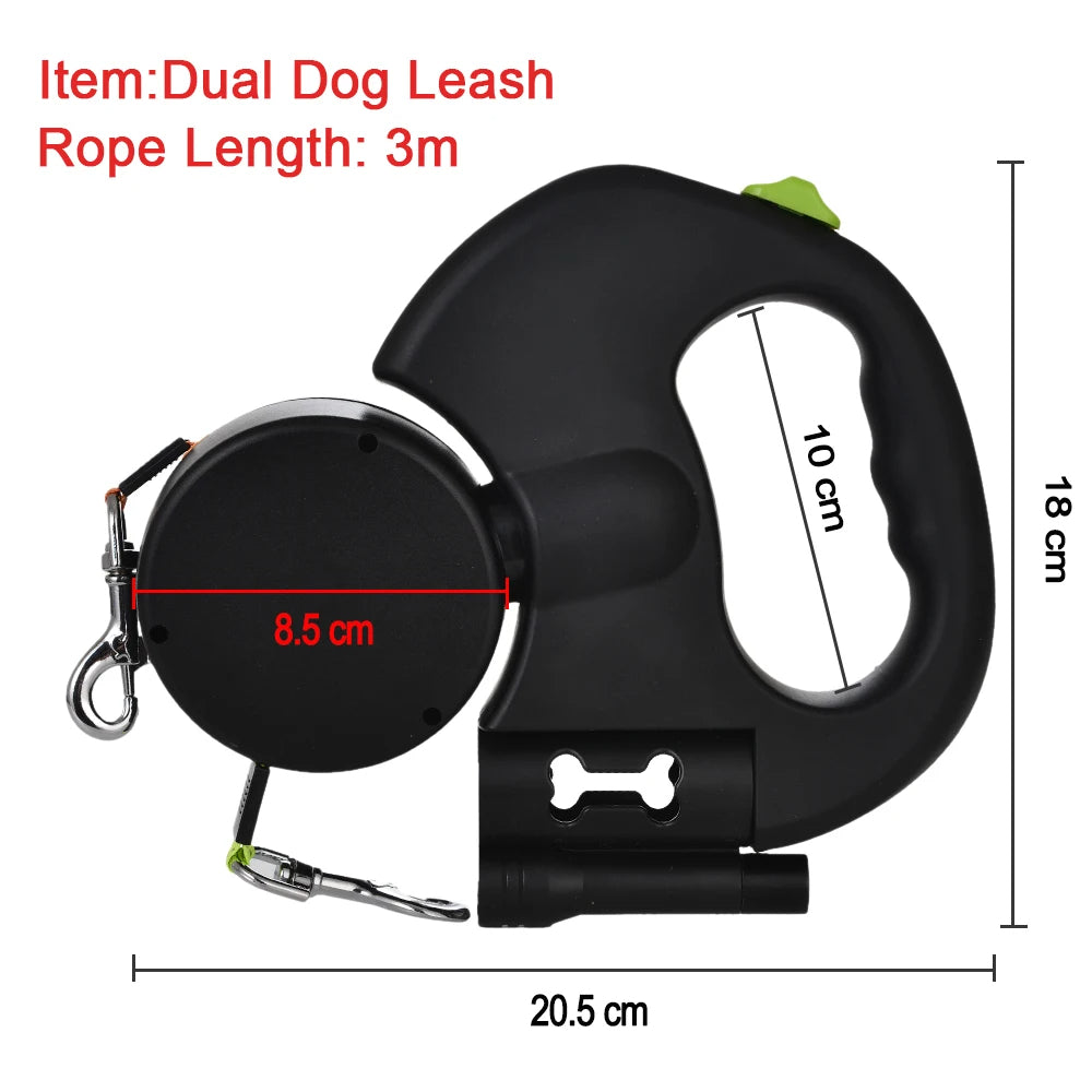 JuJuDualLeash™ - The Ultimate Double Dog Leash for Stress-Free Walks!