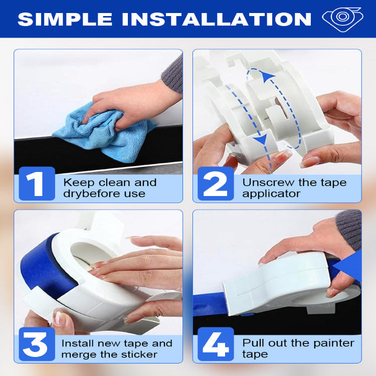 Paint Tape Applicator - No Smudging, No Jagged Edges!