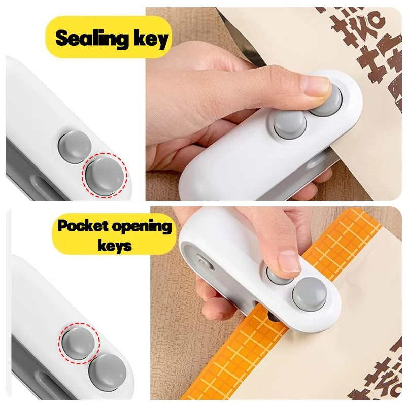 BUY 1 GET 2 | SealMate™ – Mini 2-in-1 USB-C Bag Sealer & Cutter