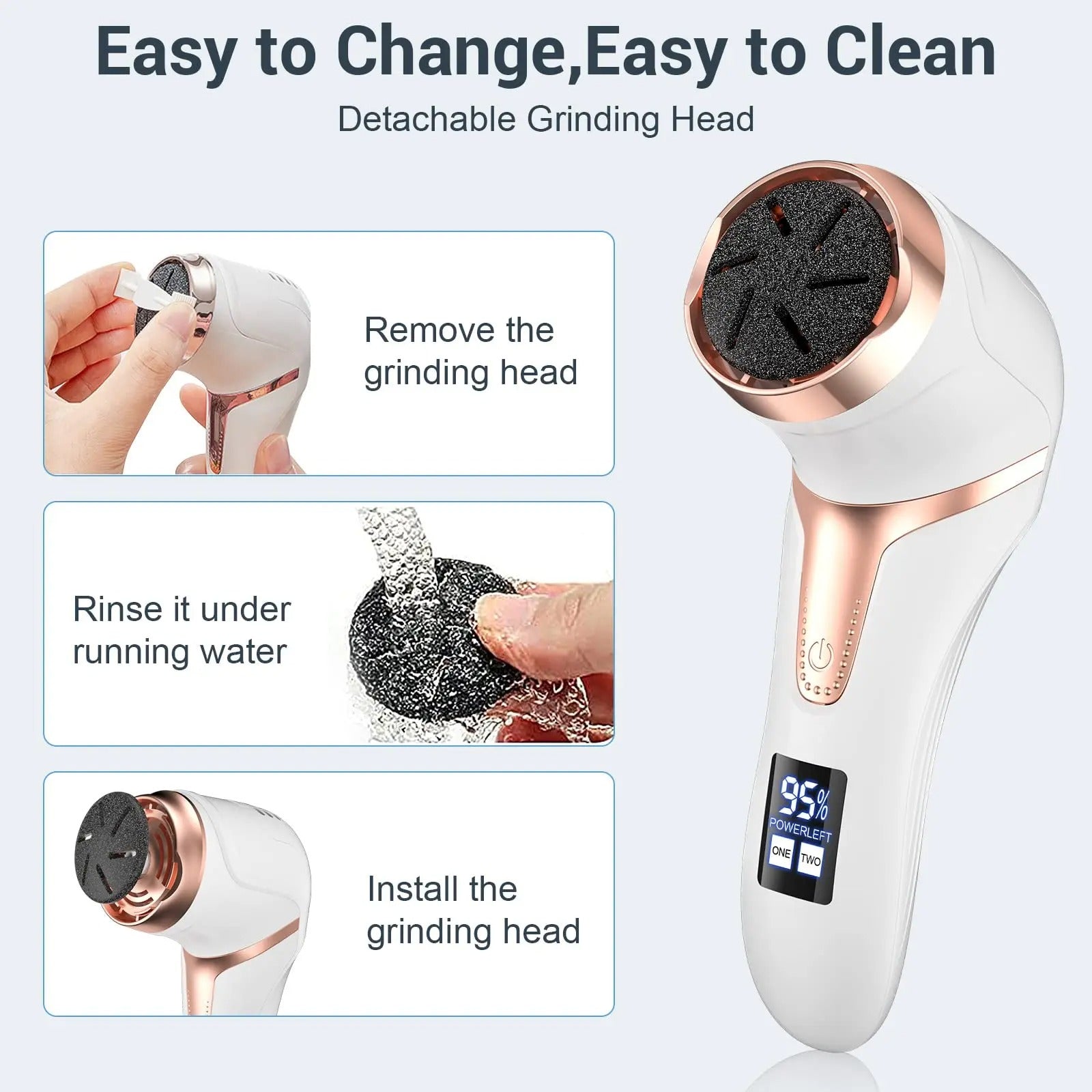SmoothSole™ – Electric Callus Remover with Vacuum & Dual Speed