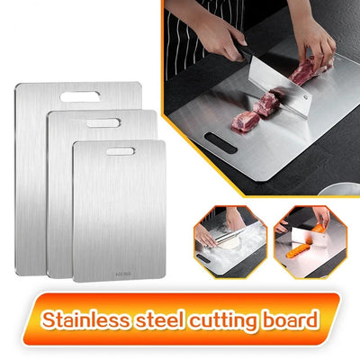 DualSide Steel Board – Chop Clean, Cook Smart
