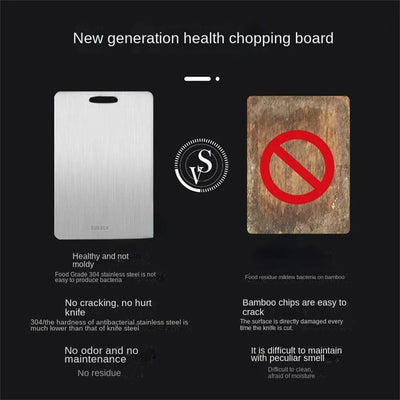 DualSide Steel Board – Chop Clean, Cook Smart