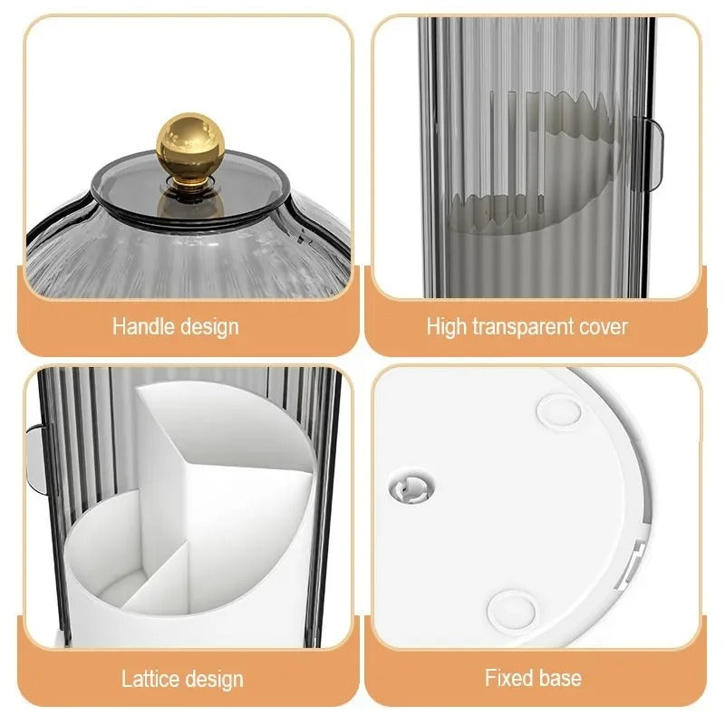 BUY 1 GET 2 | GlamSpin – 360° Rotating Makeup Brush Holder