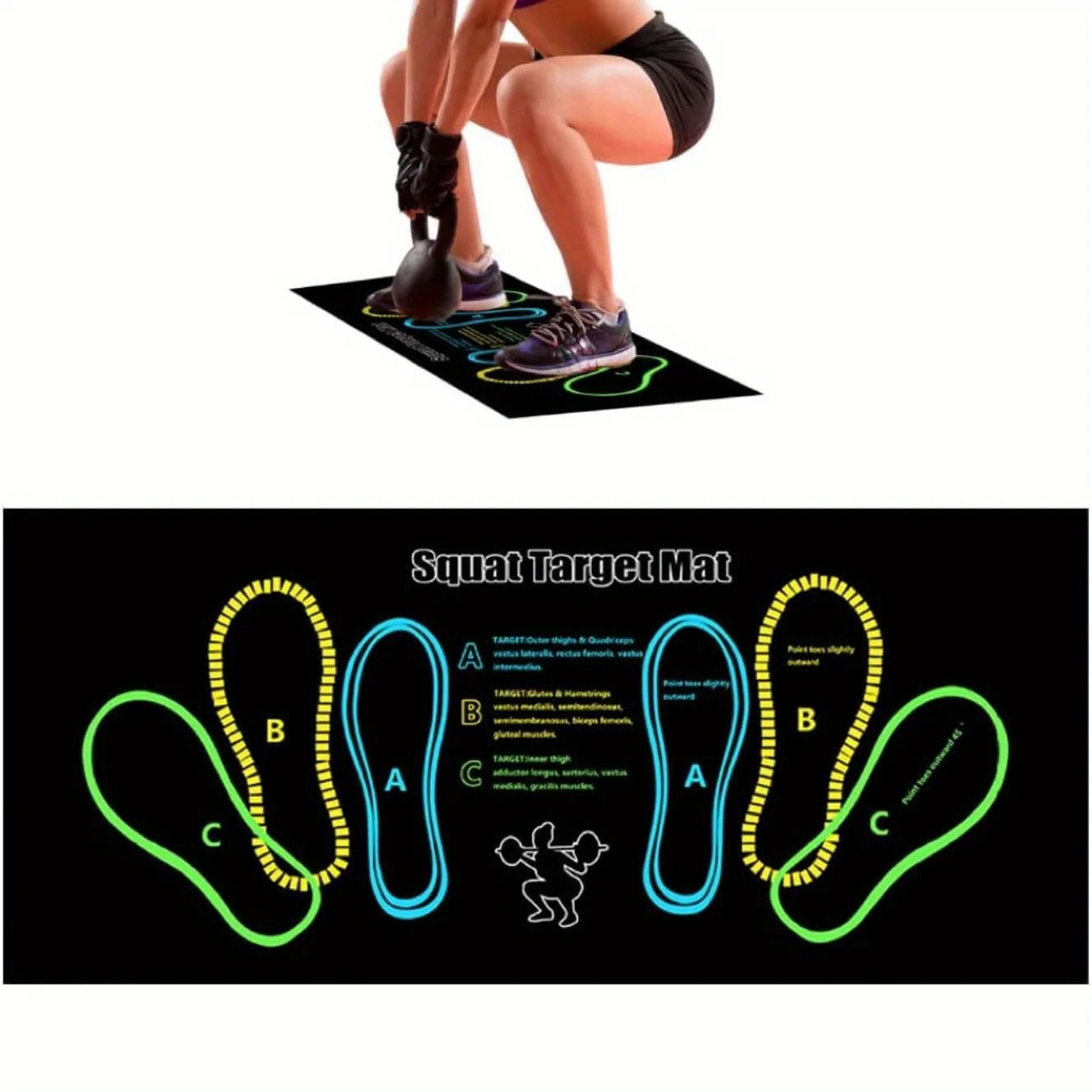 GluteMax™ – Squat & Dumbbell Glute Training Mat