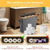 Bamboo Toilet Paper Holder with Lid