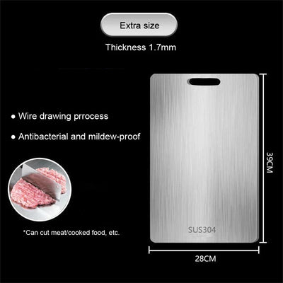 DualSide Steel Board – Chop Clean, Cook Smart