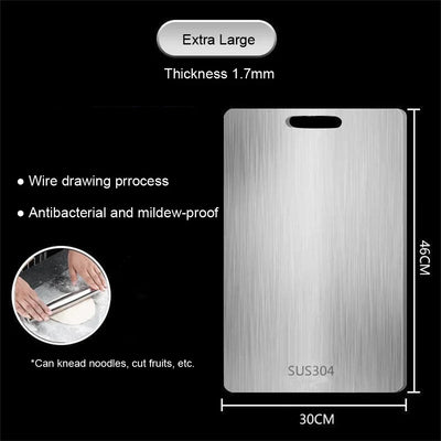DualSide Steel Board – Chop Clean, Cook Smart